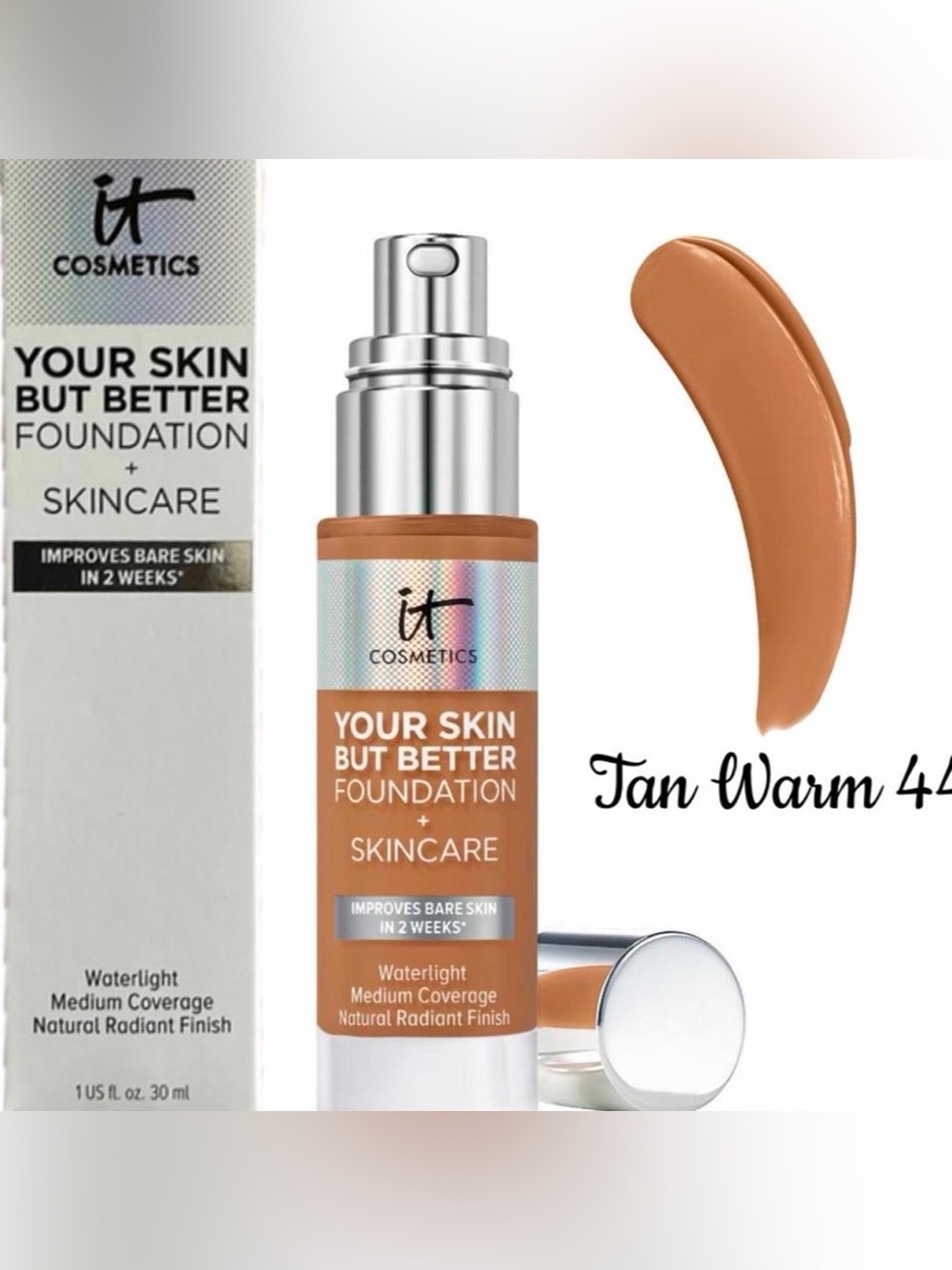 IT Cosmetics Your Skin But Better Foundation + Skincare - TAN WARM 44
